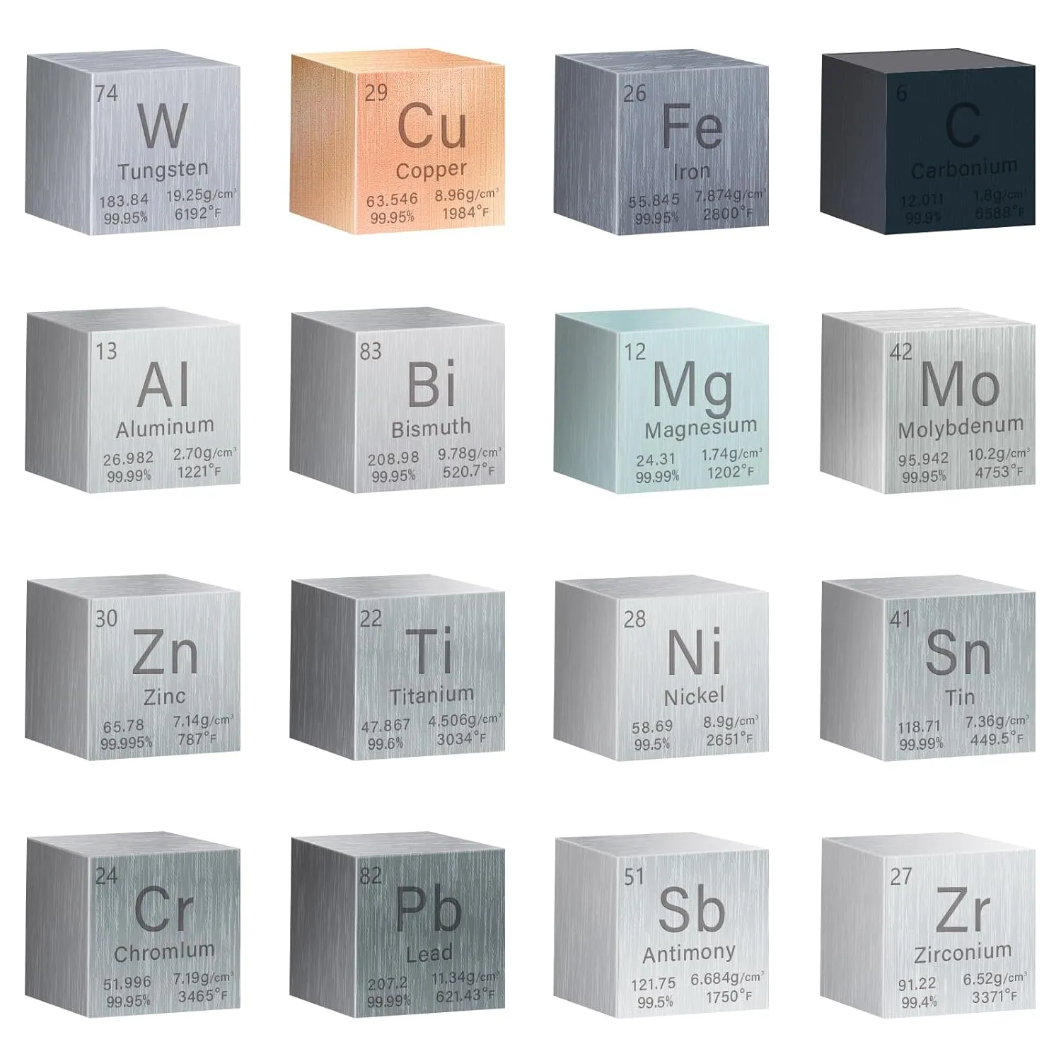 1 Inch Tin Cube Metal Density, High Density Element Cube Pure Metal, for Element Collections Lab Experiment Material,Elemental Collection Hobby,Gift for Children (Tin-Sn)