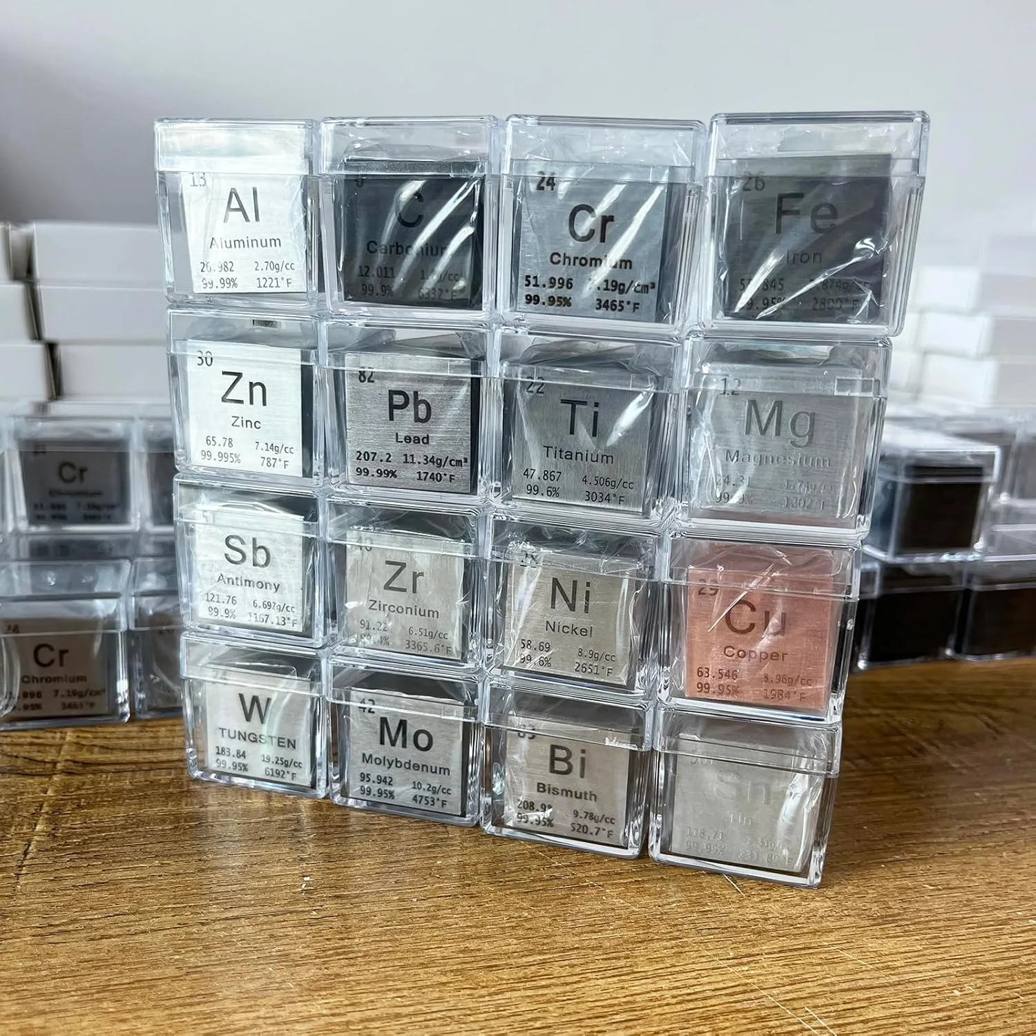 1 Inch Tin Cube Metal Density, High Density Element Cube Pure Metal, for Element Collections Lab Experiment Material,Elemental Collection Hobby,Gift for Children (Tin-Sn)