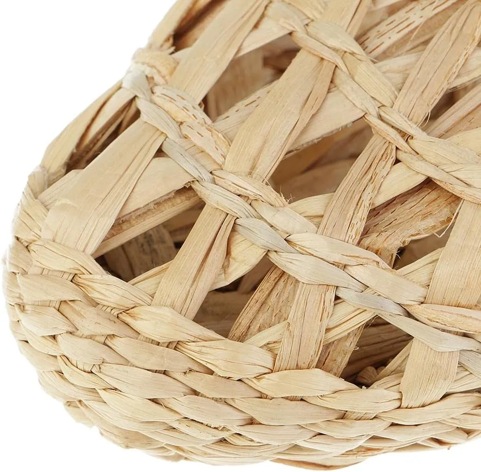 1 Pair of Rattan Knitted Slippers for Indoor Use