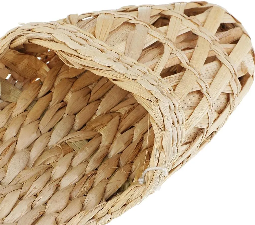 1 Pair of Rattan Knitted Slippers for Indoor Use