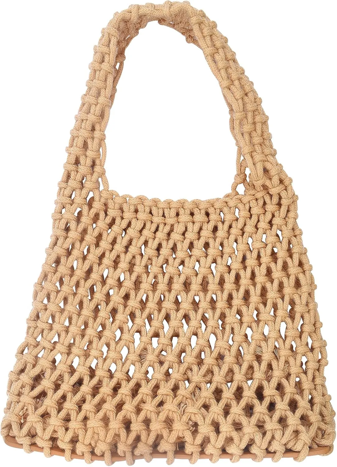1 Piece Small Delicate Women Straw Shoulder Bag Handmade Woven Beach Shoulder Bags Hobo Tote Handbag Purse for Ladies Summer Party Shopping