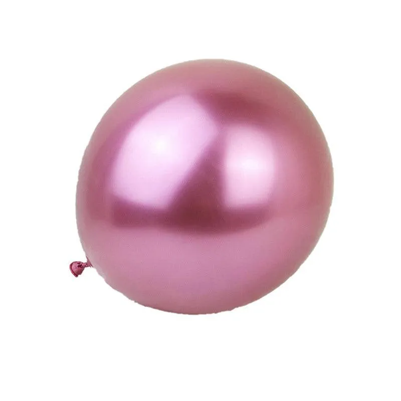 10/50X 30cm Metallic Chrome Balloons for Birthday & Wedding Parties
