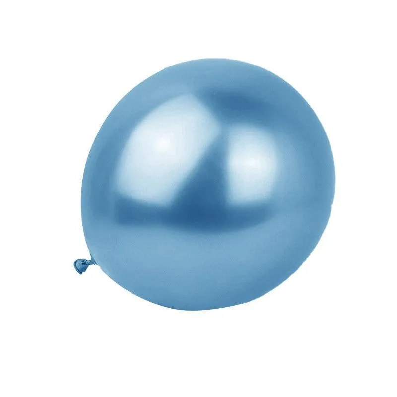 10/50X 30cm Metallic Chrome Balloons for Birthday & Wedding Parties