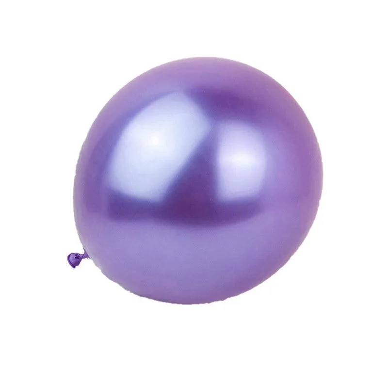 10/50X 30cm Metallic Chrome Balloons for Birthday & Wedding Parties