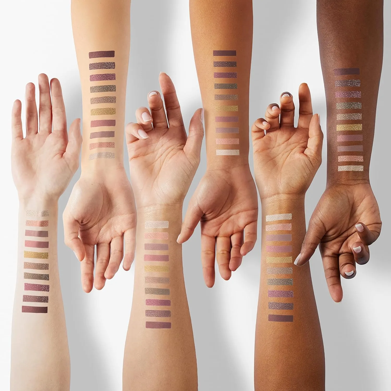 10PCS Eyeshadow Stick,Shimmer And Matte Brown Metallic Eye Shadow sticks Set,Cream Eyeshadow Pencil Crayon with Smudge-proof & Waterproof,Eye Brightener Stick
