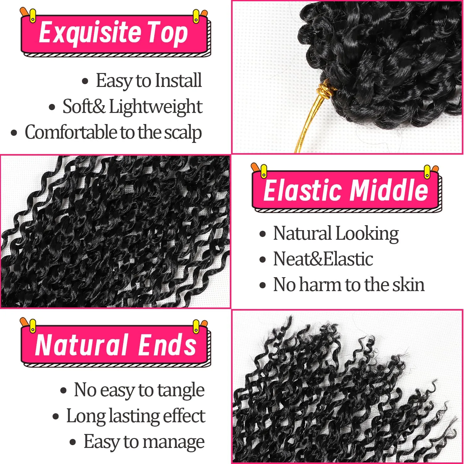 12 Inch Short Passion Twist Hair 6 Bundles Marlybob Kinky Curly Crochet Hair for Black Women Jerry Curly Braiding Hair (6 Bundles 12 Inch, 1b#)