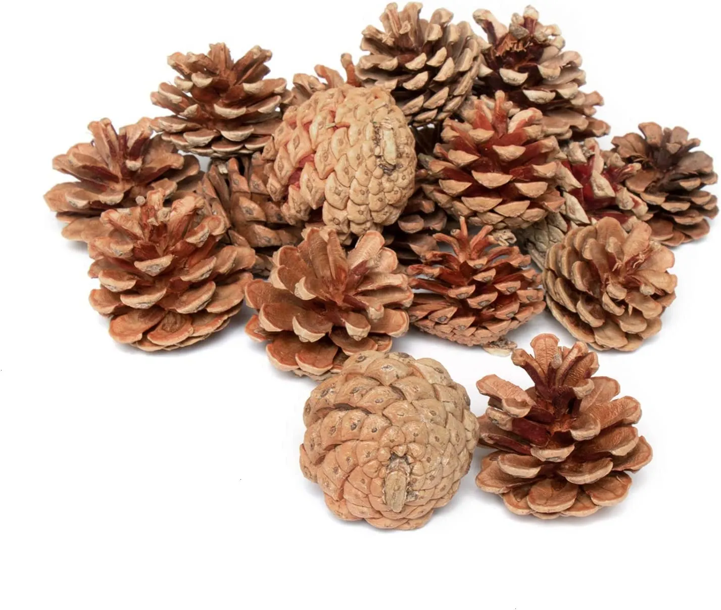 12 Pcs Christmas Decoration Wooden Pine Cones Hanging Ornaments Bauble Xmas New Year Festival Party Decoration