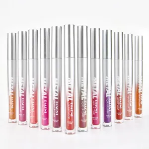 12PCS Diamond Lip Gloss Set, Metallic & Pearl Shades, Long Lasting Wear