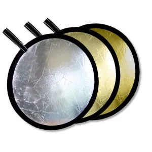 12" Collapsible Reflector - Silver / White