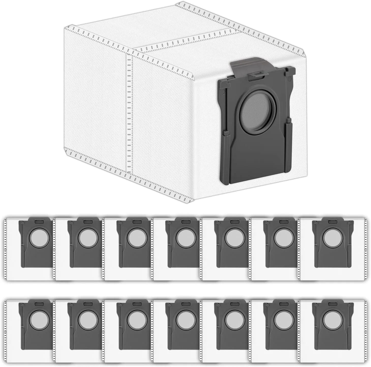 (15 Pack) X40 Ultra Replacement Dust Bags Compatible With Dreame X40/ X40 Pro/ X40 Ultra/ X30 Pro Ultra/ X30 Pro Plus/ L10s Pro Ultra/ L10s Ultra Gen 2 Robot Vacuum, Accessories Kit Vaccum Bags