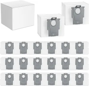 20 Pack Dust Bags Compatible with Roborock S7 MaxV Ultra, S7 Max Ultra, Q5 , Q5 Pro , Q7 , Q7 Max , Q5Max , Q8 Max , S8 , S8 Pro Ultra, 3.2L Large Capacity Disposable Dust Bags Replacement