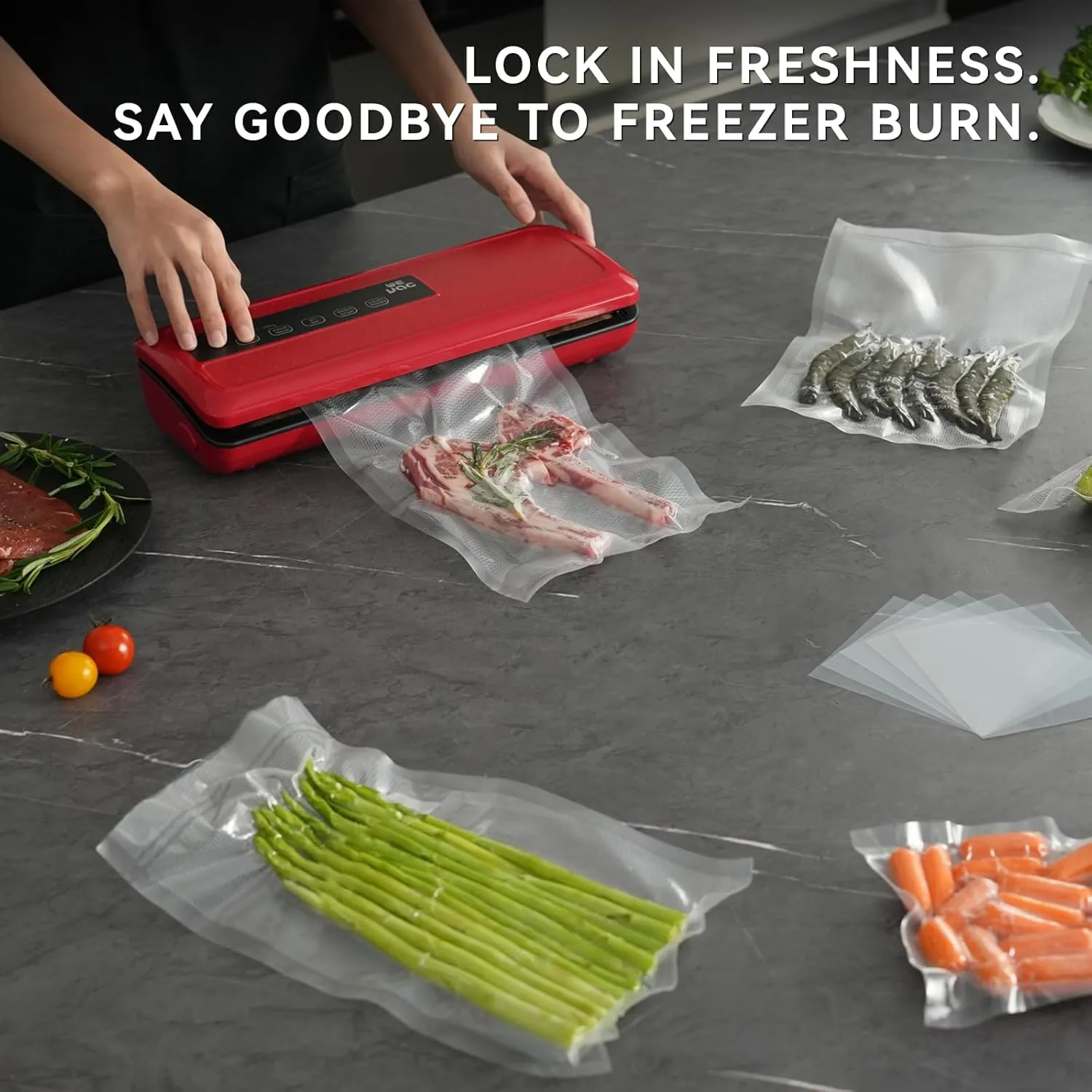 [2024 Q4] 6" x 10", 8" x 12" and 11" x 16" Precut Bags, 150 Count-Ideal for Food Storage, Sous Vide, and Meal Prep, Keep Food Fresh and Nutrients, Wevac Lite
