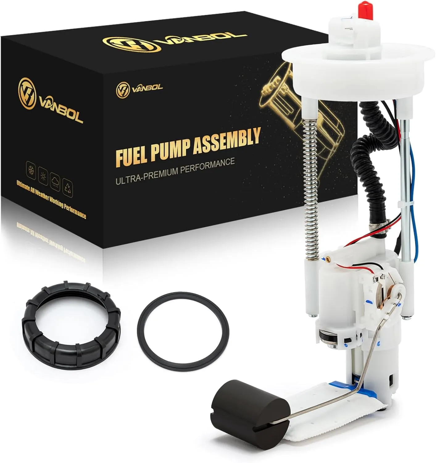 2205502 Fuel Pump Module Assembly Compatible with Polaris RZR 900 EPS XC XP 4 1000 2014-2024 SP High Lifter Replace 2208323 47-1001 VANBOL0043 2521363 2521436 2208591 with O-ring & Cap