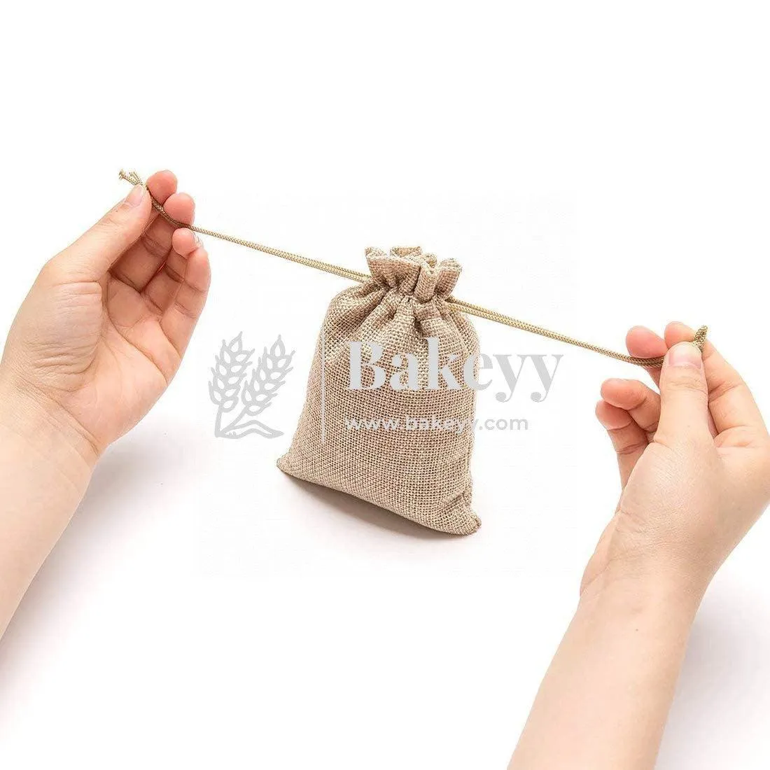 22x31 CM | Jute Potli Bag | Gift Return Gifts Bags| Natural Jute Colour | Drawstring Bags