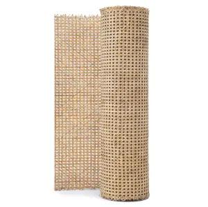 24" Width Natuaral Rattan Webbing for Caning Projects |24" W x 2 ft L | Pre - Woven Open Mesh Cane - Cane Webbing Sheet- Natural Rattan Cane Webbing roll (2 FEET)