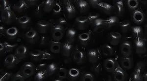 25TQ809-M: Czech Infinity Metallic Matte Black 2x5mm - 1200 Pieces