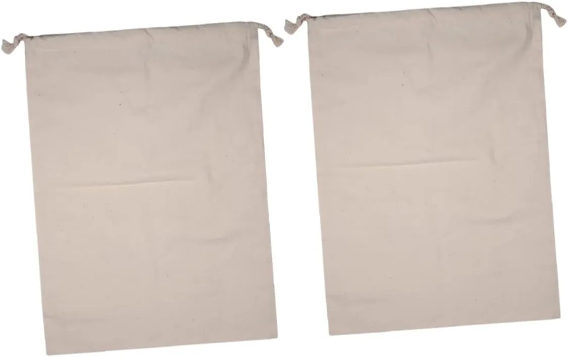 2Pcs Washable Drawstring Laundry Bags for Washing Machine Bags for Travel for Curtains Beige Color