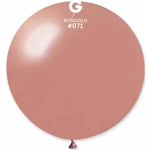 31" Metallic Rose Gold Balloon - 1/Bag