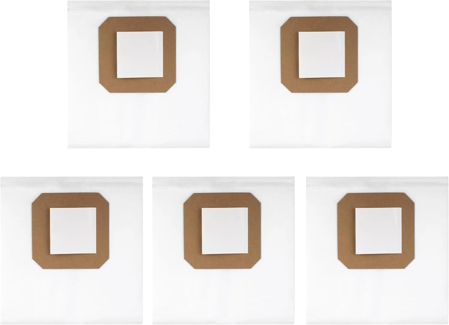 5 pack Central Vacuum Filter Bags for Vacuflo Maxum 5 7 9, Replacement Central Vacuum Cleaning Device DB5000-DB9000.