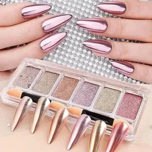 6 in 1 Pastel Mirror Powder Set
