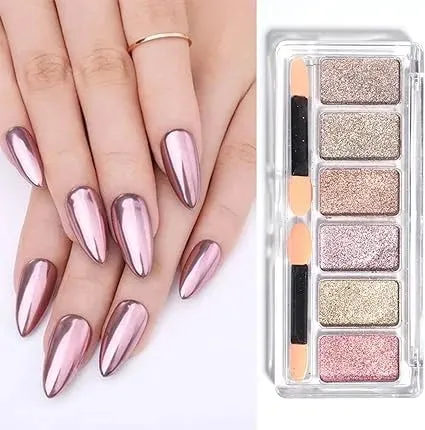 6 in 1 Pastel Mirror Powder Set