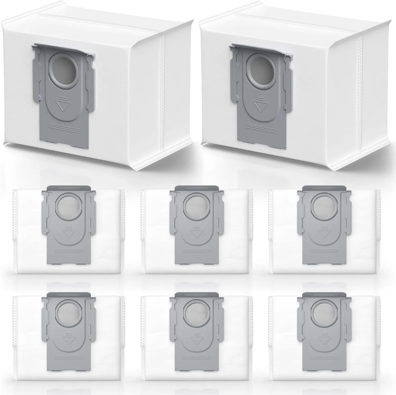 8 Packs Q5 Dust Bag for Roborock Q5 Max , Q5 Pro , Q8 Max , Q5, Q5 , Q7, Q7 , Q7 Max, Q7 Max , S8 , S8 Pro Ultra, S7 Pro Ultra, S7 MaxV Ultra Robot Vacuum, 3.6L Vaccum Bag