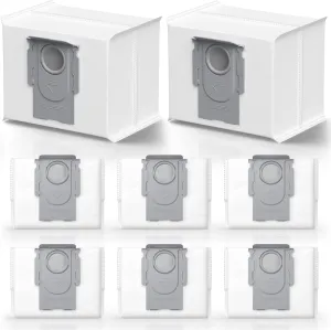 8 Packs Q5 Dust Bag for Roborock Q5 Max , Q5 Pro , Q8 Max , Q5, Q5 , Q7, Q7 , Q7 Max, Q7 Max , S8 , S8 Pro Ultra, S7 Pro Ultra, S7 MaxV Ultra Robot Vacuum, 3.6L Vaccum Bag