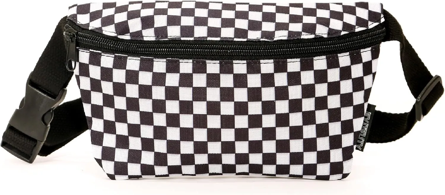80s Cute Festival Crossbody Bags - Men & Women's Checkered Fanny Packs