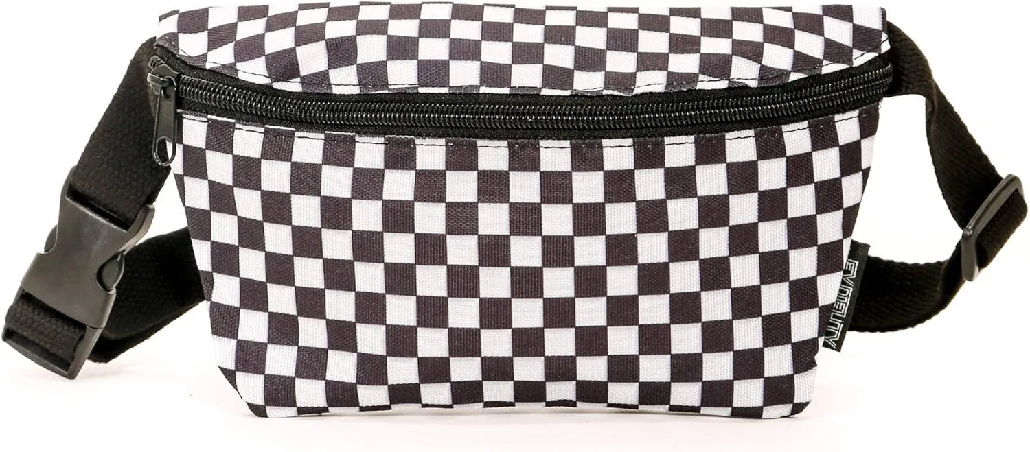 80s Cute Festival Crossbody Bags - Men & Women's Checkered Fanny Packs
