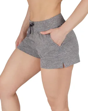 90 Degree By Reflex Lightweight Lounge Heather Shorts Drawstring Casual Summer Sleep Short Shorts for Women