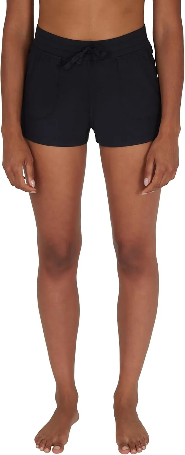 90 Degree By Reflex Lightweight Lounge Heather Shorts Drawstring Casual Summer Sleep Short Shorts for Women