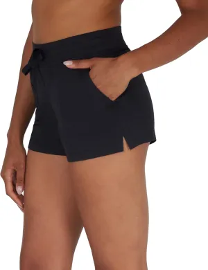 90 Degree By Reflex Lightweight Lounge Heather Shorts Drawstring Casual Summer Sleep Short Shorts for Women