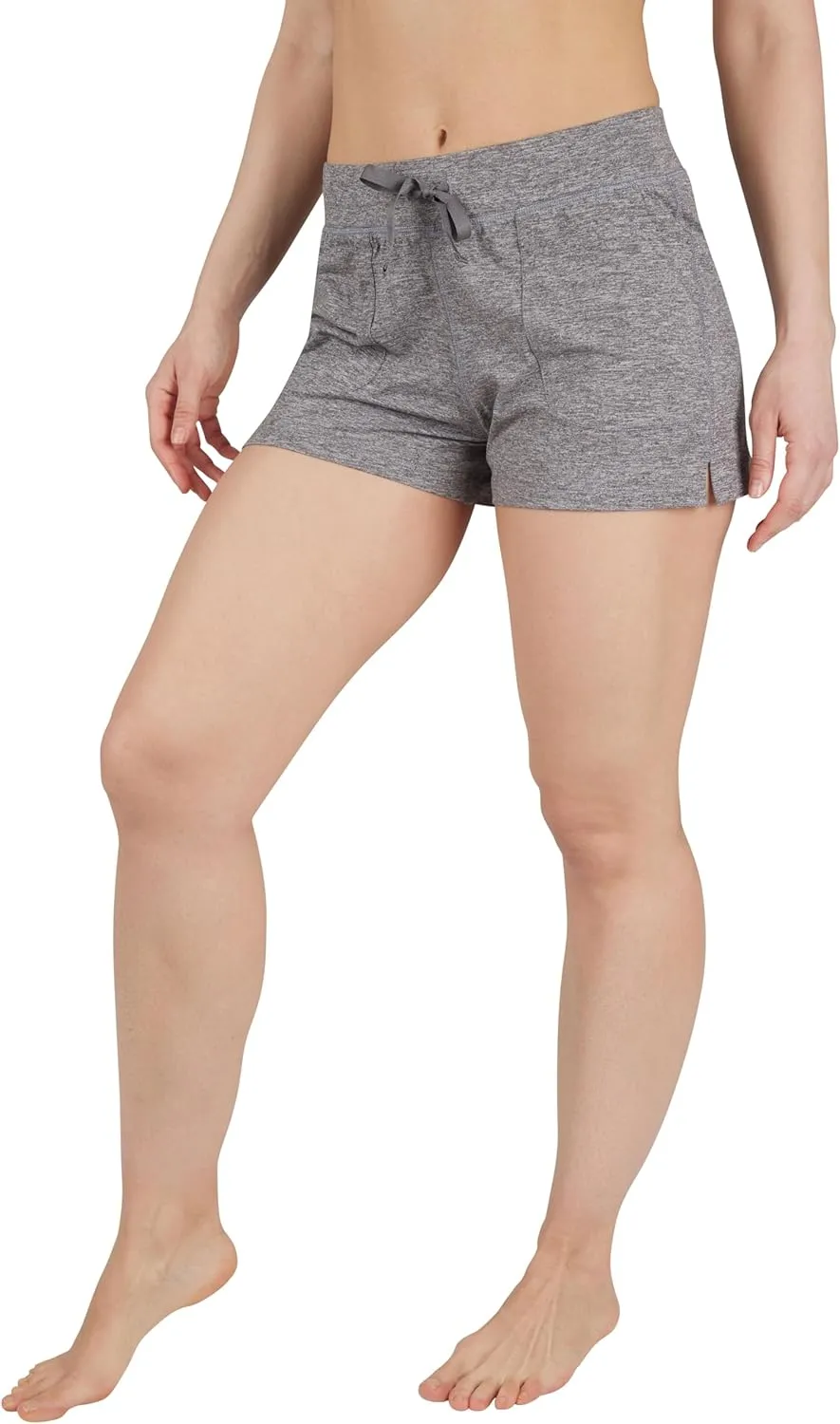 90 Degree By Reflex Lightweight Lounge Heather Shorts Drawstring Casual Summer Sleep Short Shorts for Women