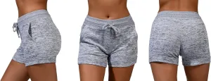 90 Degree by Reflex Soft Comfy Activewear Lounge Shorts with Pockets and Drawstring for Women