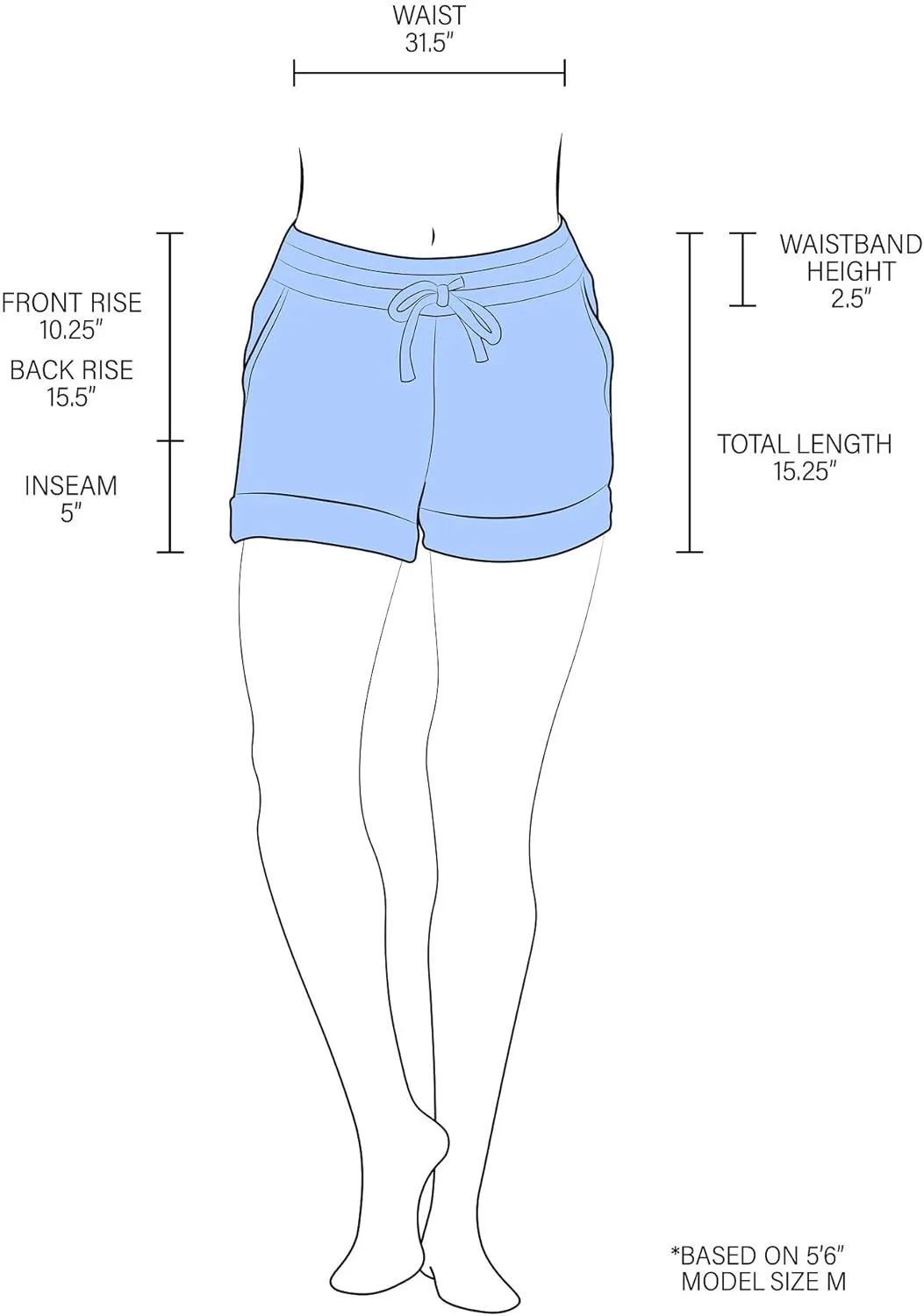 90 Degree by Reflex Soft Comfy Activewear Lounge Shorts with Pockets and Drawstring for Women