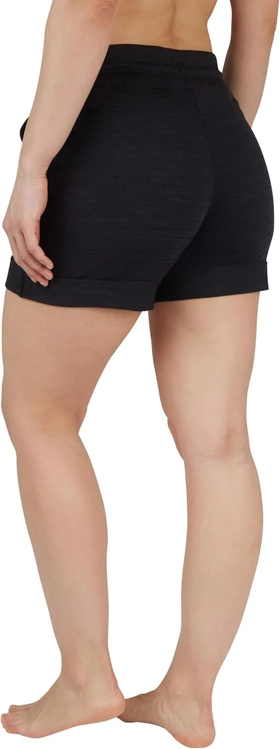 90 Degree by Reflex Soft Comfy Activewear Lounge Shorts with Pockets and Drawstring for Women