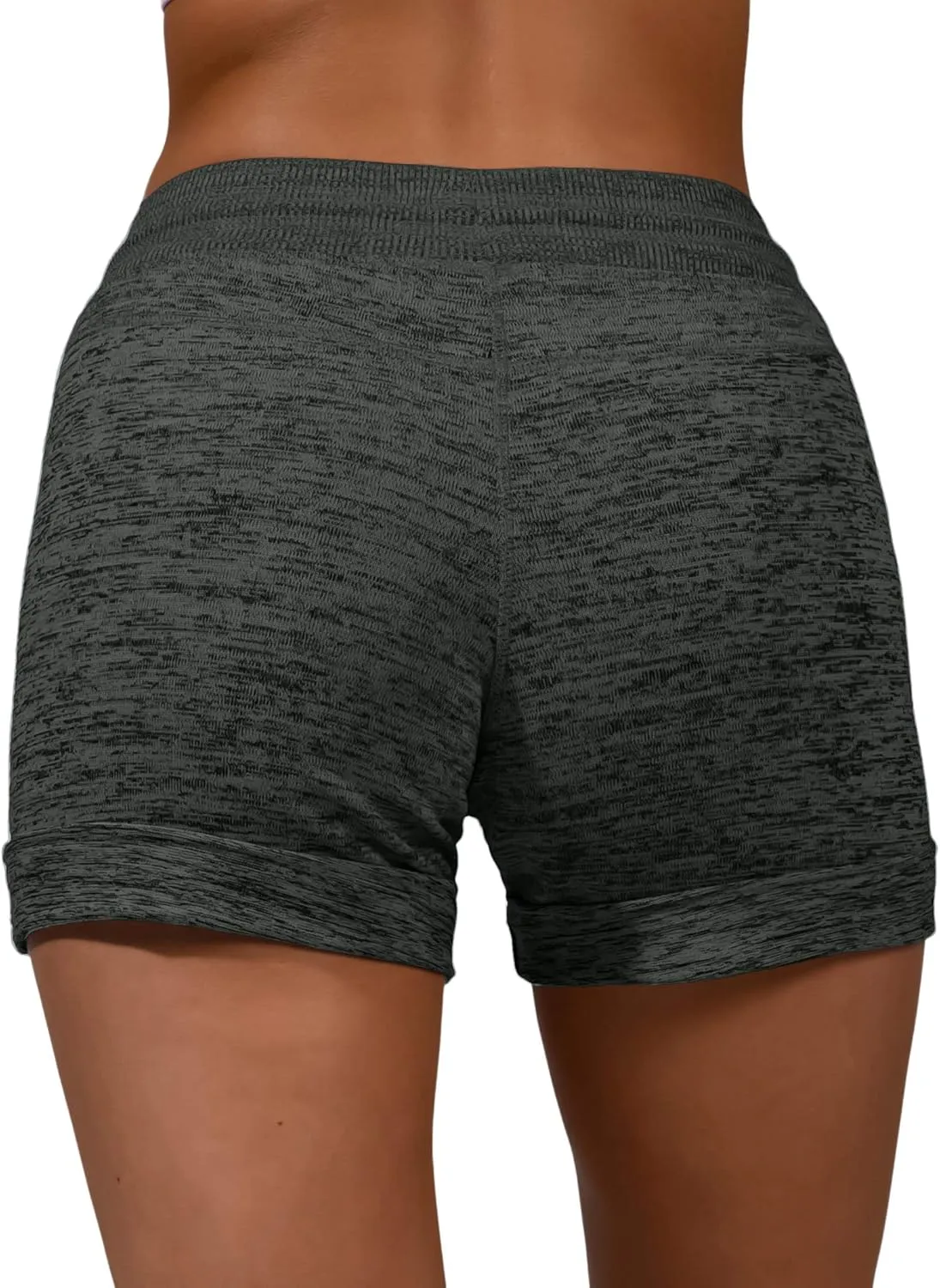 90 Degree by Reflex Soft Comfy Activewear Lounge Shorts with Pockets and Drawstring for Women