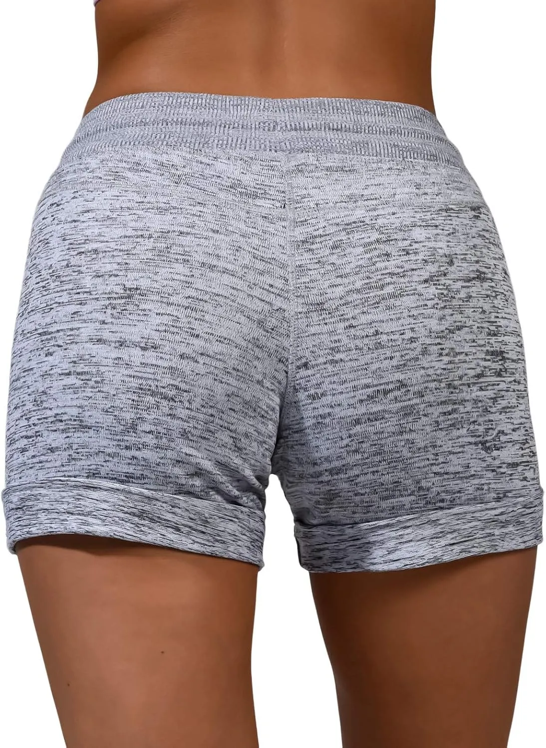 90 Degree by Reflex Soft Comfy Activewear Lounge Shorts with Pockets and Drawstring for Women
