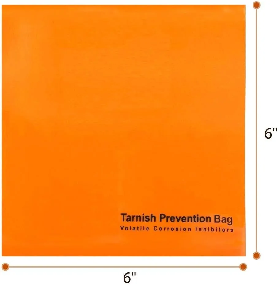 A-ONE VCI Bags for Metal, Rust Corrosion Prevention Flat Bag, Tarnish Prevention Bag, 20 pack 6'' X 6''