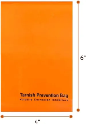 A-ONE Volatile Corrosion Inhibitor Bag, Tarnish Rust Prevention Bag, Rust Proof for Multi Metal, 10 Pack 3.2'' X 6''  10 Pack 4'' X 6'' Bags