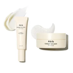 Abib Self Care Gifts for Women: Collagen Eye Patch & Crme Jericho Rose Tube - Anti-Aging Under Eye Treatment for Dark Circles & Wrinkles, Eyecare Kit, Stocking Stuffer