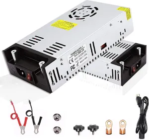 AC to DC 24V 15A 360W Power Supply Universal Regulated Switching AC to DC Converter AC110V/220V (SMPS) Transformer Driver Adapter for LED Strip Light, CCTV Camera Security, Radio (DC24V-15A-360W)
