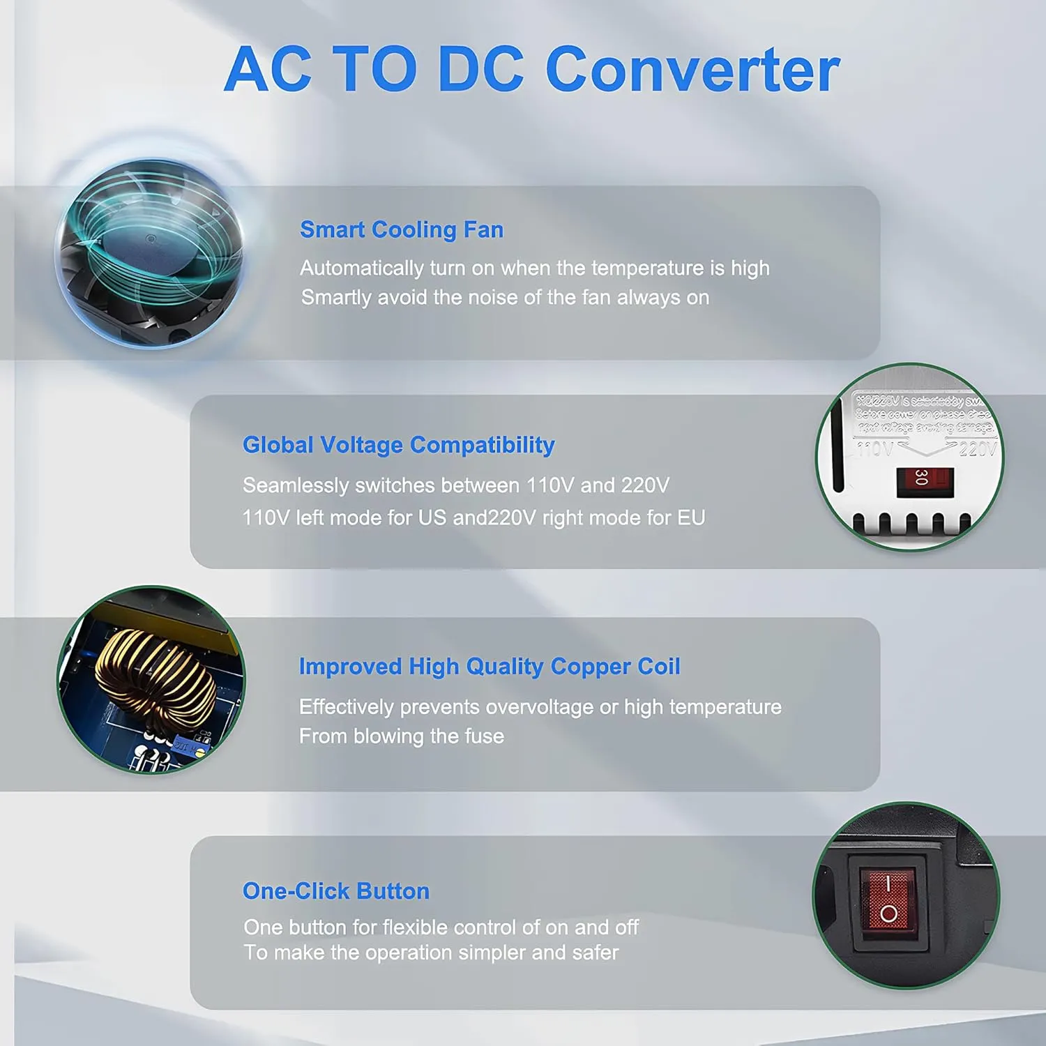 AC to DC 24V 15A 360W Power Supply Universal Regulated Switching AC to DC Converter AC110V/220V (SMPS) Transformer Driver Adapter for LED Strip Light, CCTV Camera Security, Radio (DC24V-15A-360W)