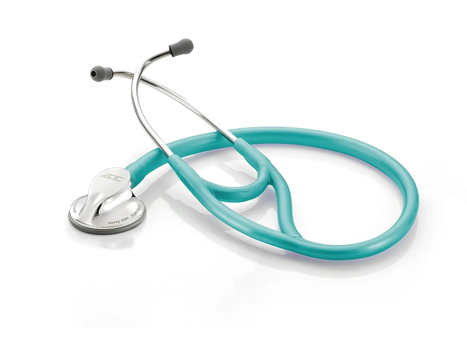 ADC Adscope 600 Platinum Series Cardiology Stethoscope with Tunable AFD Technology, 27 inch Length, Metallic Caribbean