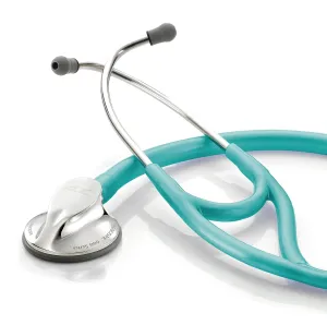 ADC Adscope 600 Platinum Series Cardiology Stethoscope with Tunable AFD Technology, 27 inch Length, Metallic Caribbean