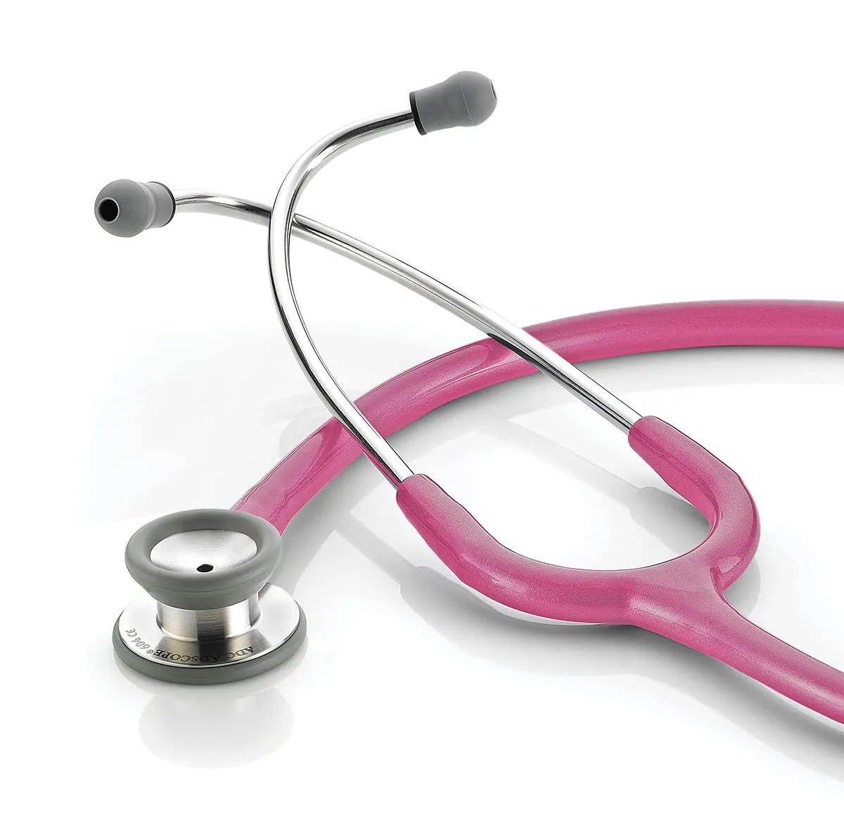 ADC Adscope 604 Pediatric Clinician Stethoscope, 30.5 inch Length, Metallic Raspberry