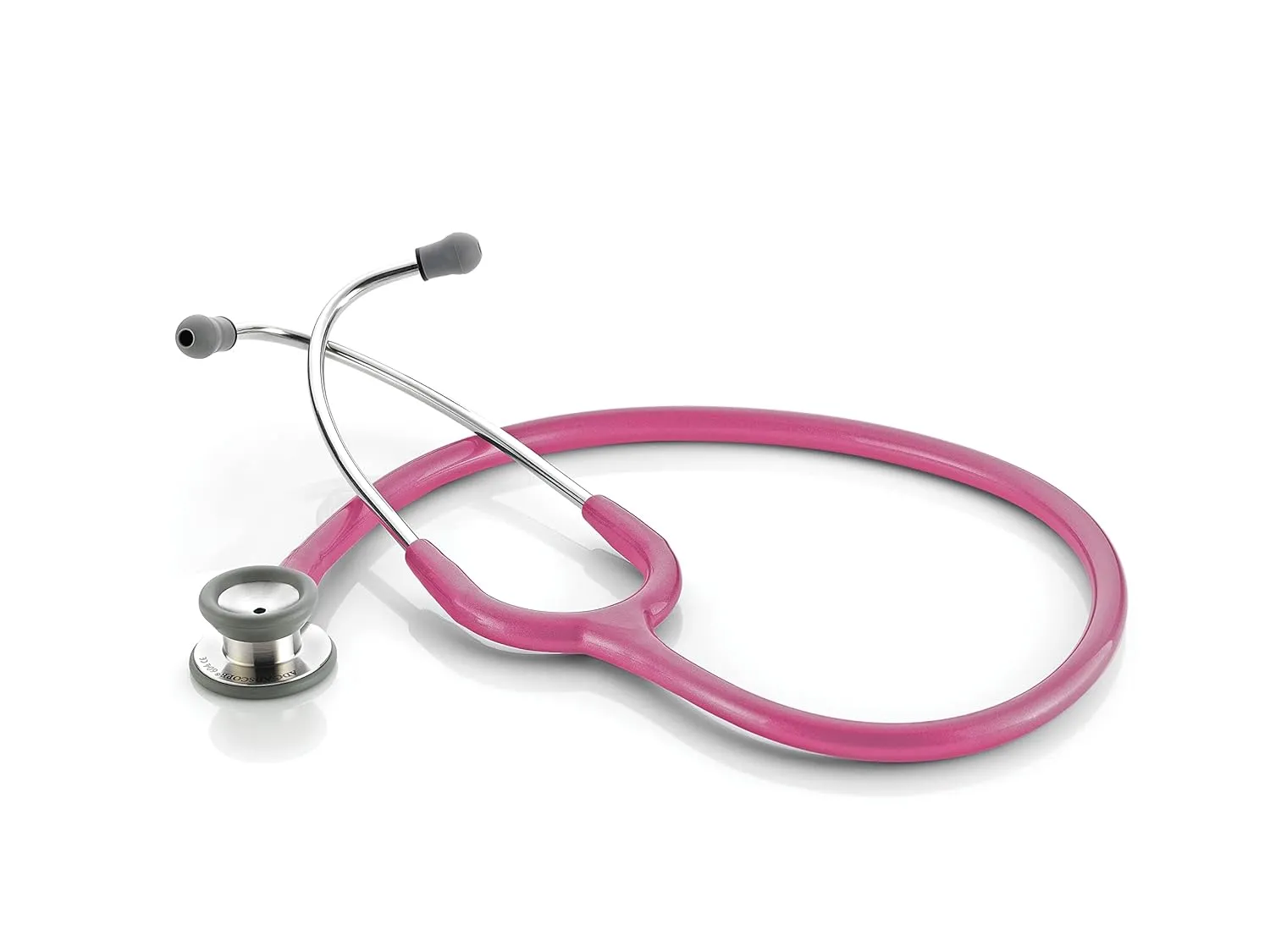 ADC Adscope 604 Pediatric Clinician Stethoscope, 30.5 inch Length, Metallic Raspberry