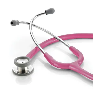 ADC Adscope 604 Pediatric Clinician Stethoscope, 30.5 inch Length, Metallic Raspberry