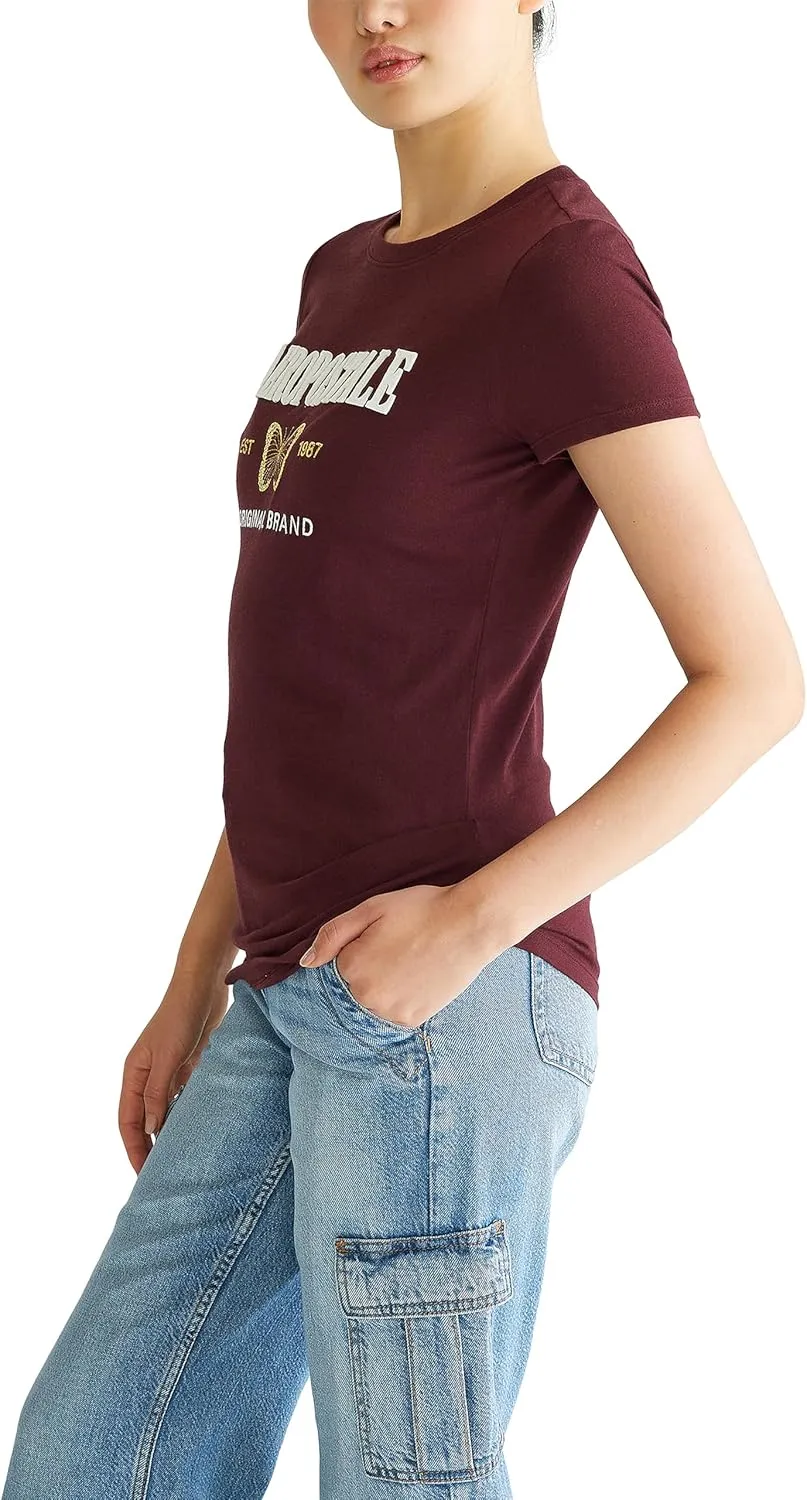 AEROPOSTALE Women's Block Short Sleeve Graphic Tee