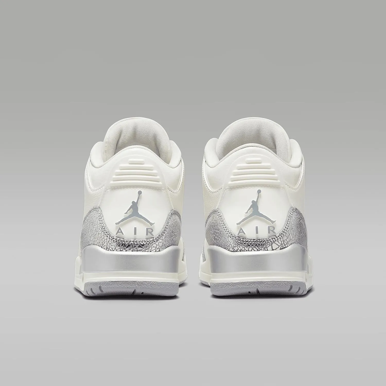 Air Jordan 3 Retro Women's Shoes (CK9246-100, Sail/Metallic Silver/Cement Grey)